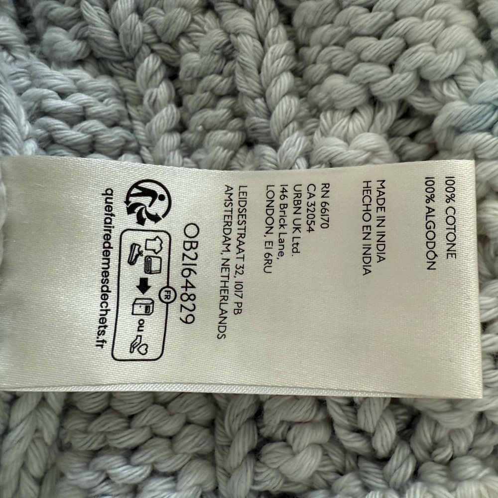 We The Free Blue Rain Cable Knit Zip Up Sweater Vest
Women's - Picture 10 of 10